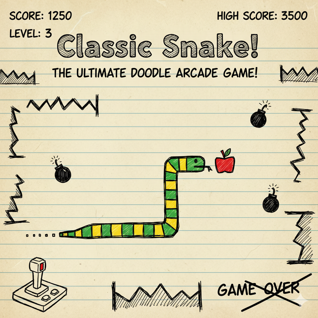 doodle snake game